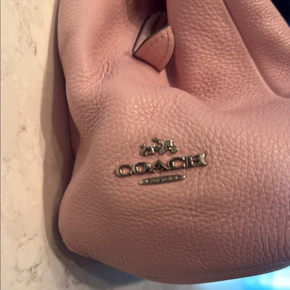 Pink Coach Leather Tote Bag - Picture 6 of 11